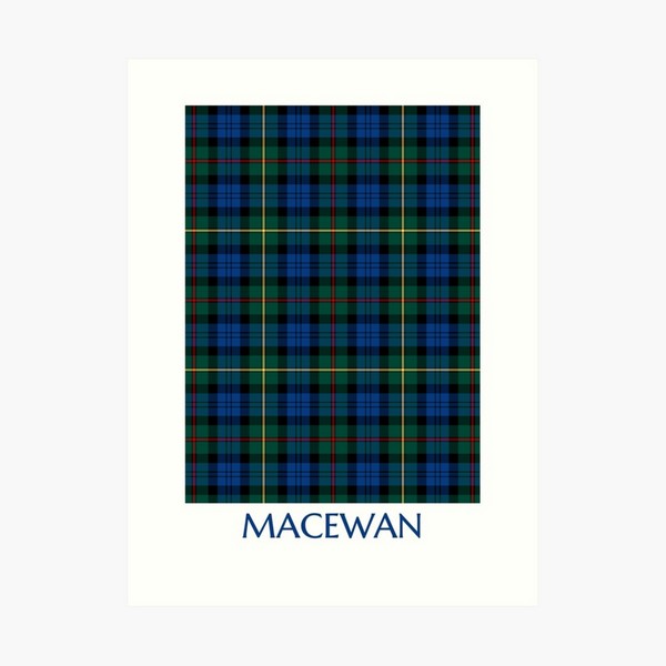 Clan MacEwan Tartan Print