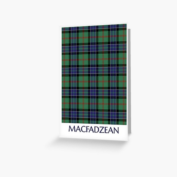 Clan MacFadzean Tartan Card