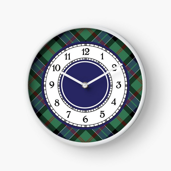 Clan MacFadzean Tartan Wall Clock