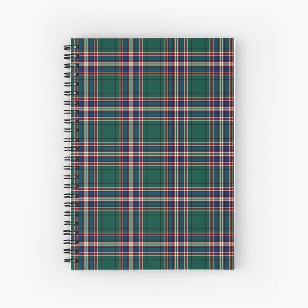 MacFarlane Hunting tartan spiral notebook