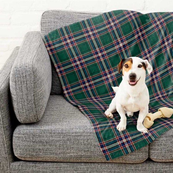 MacFarlane Hunting tartan pet blanket