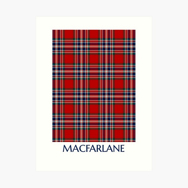 MacFarlane tartan art print