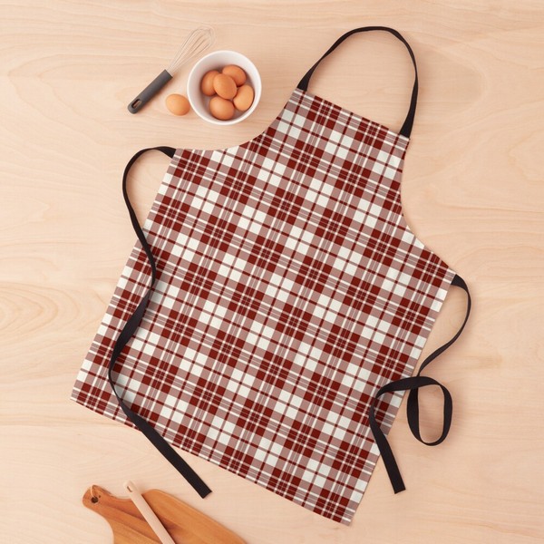 MacGregor Burgundy Dress tartan apron