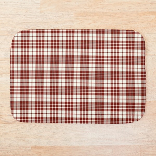 MacGregor Burgundy Dress tartan floor mat