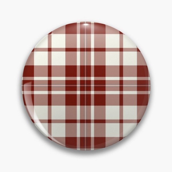 MacGregor Burgundy Dress tartan pinback button