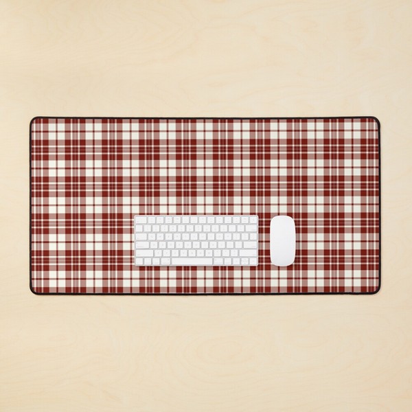 MacGregor Burgundy Dress tartan desk mat