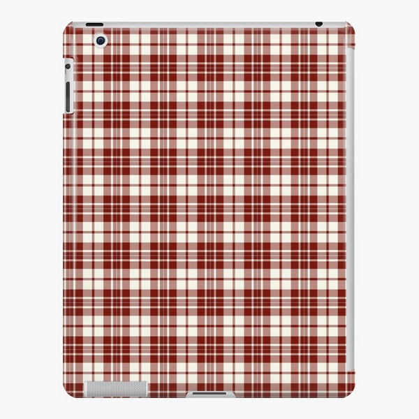 MacGregor Burgundy Dress tartan iPad case