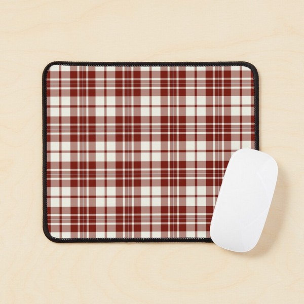 MacGregor Burgundy Dress tartan mouse pad