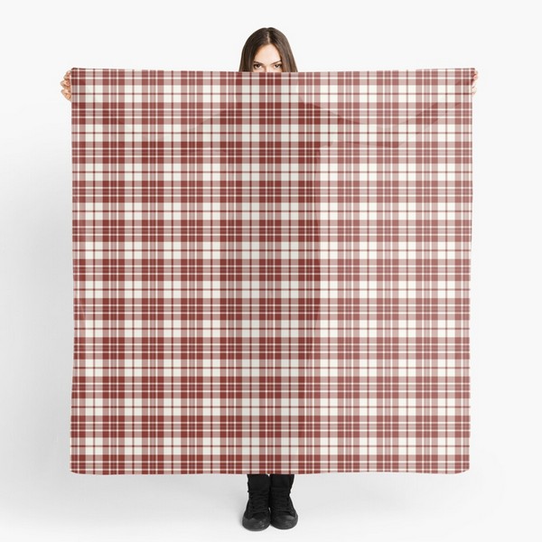 MacGregor Burgundy Dress tartan scarf