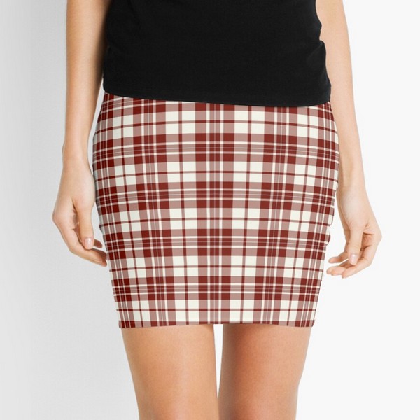 MacGregor Burgundy Dress tartan mini skirt