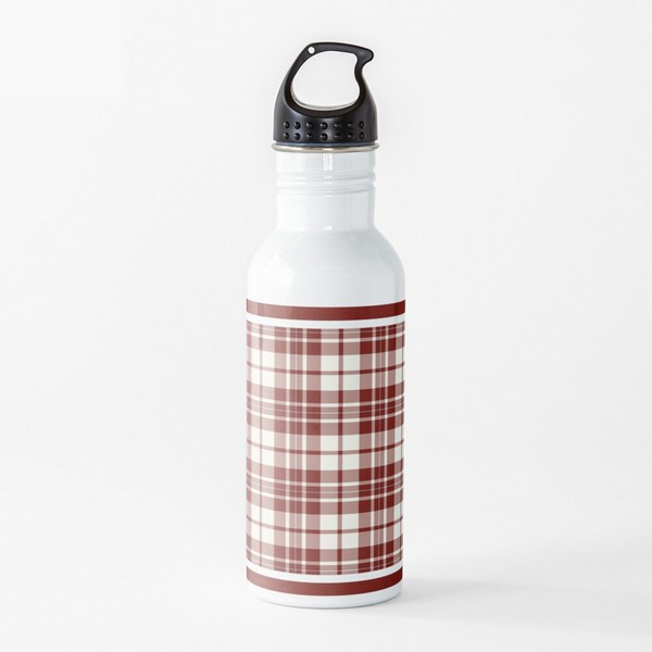 MacGregor Burgundy Dress tartan water bottle