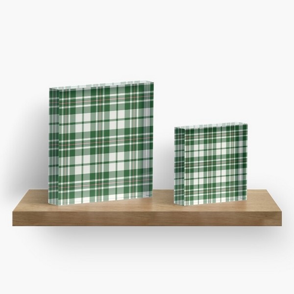 MacGregor Green Dress tartan acrylic block