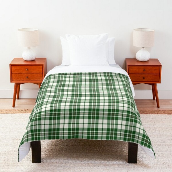 MacGregor Green Dress tartan comforter