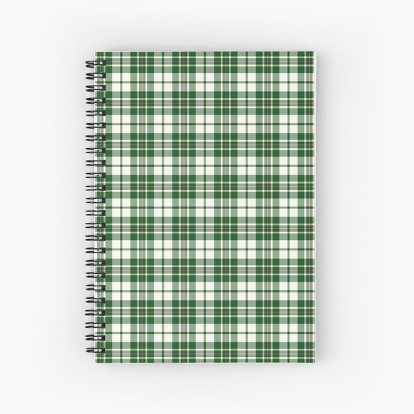 MacGregor Green Dress tartan spiral notebook