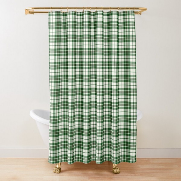 MacGregor Green Dress tartan shower curtain