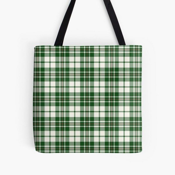 MacGregor Green Dress tartan tote bag