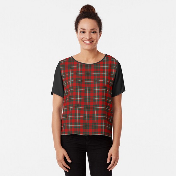 MacGregor tartan chiffon top