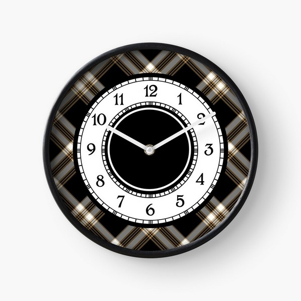 Clan MacGuinness Tartan Wall Clock