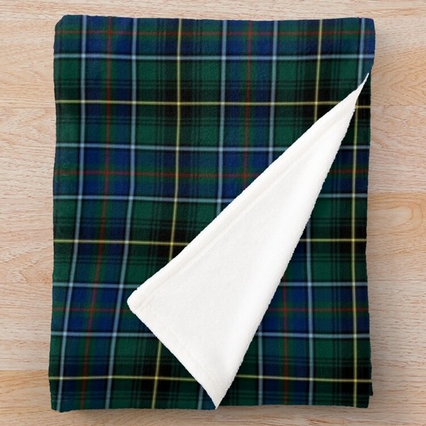 MacInnes tartan fleece throw blanket