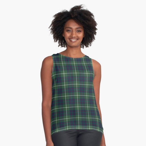 MacIntyre tartan sleeveless top