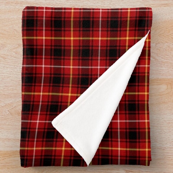 MacIver tartan fleece throw blanket