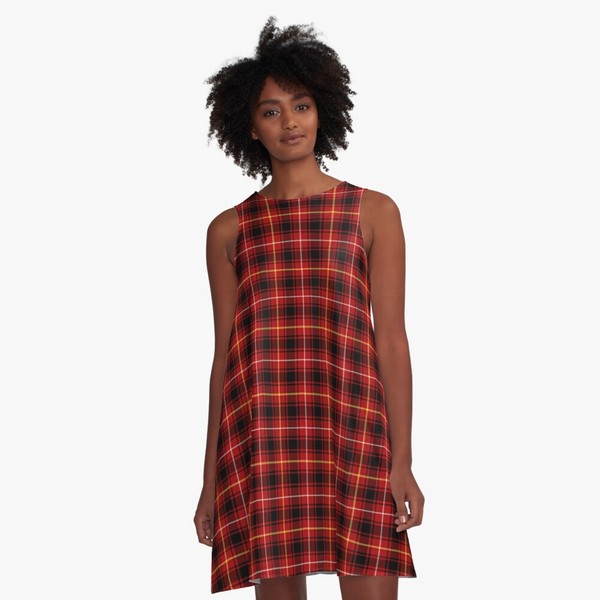 MacIver tartan a-line dress