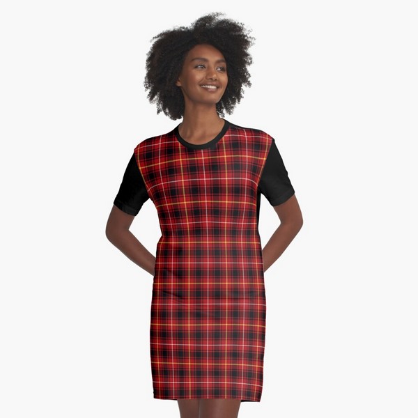 MacIver tartan tee shirt dress