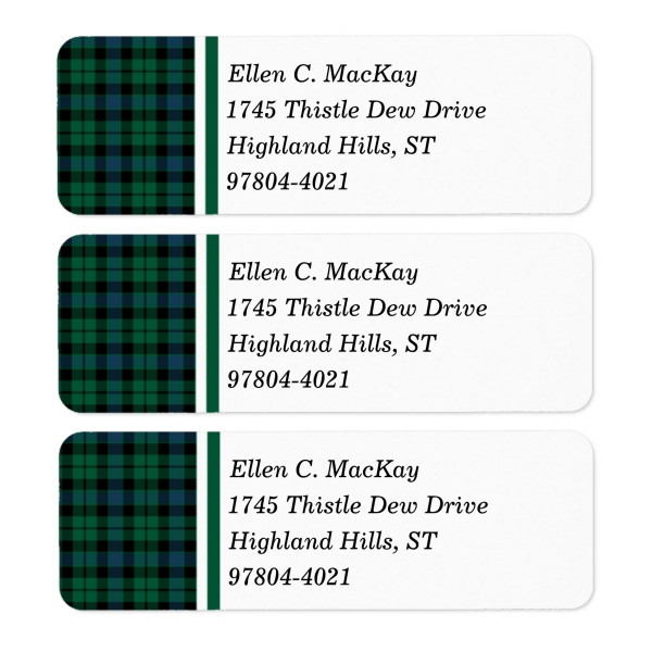 Clan MacKay Tartan Labels