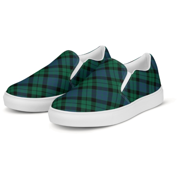 MacKay tartan men's slip-on shoes