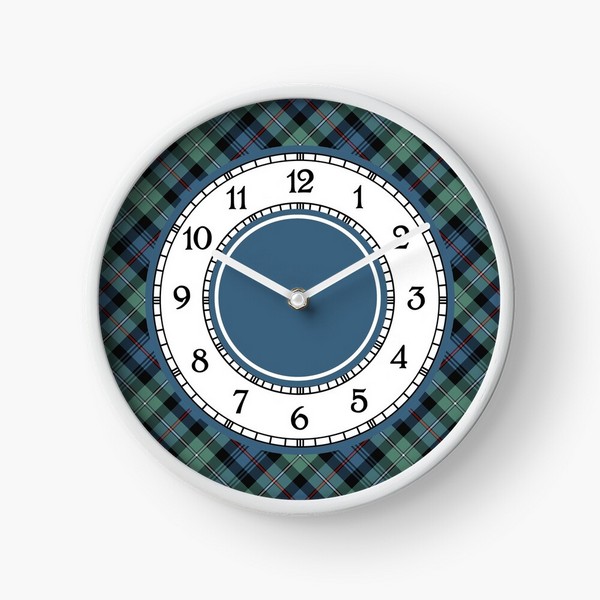 Mackenzie Ancient tartan wall clock