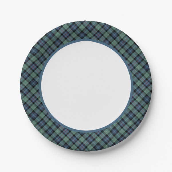 Mackenzie Ancient tartan paper plate