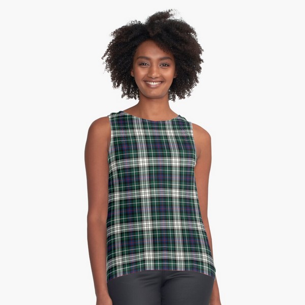 Mackenzie Dress tartan sleeveless top