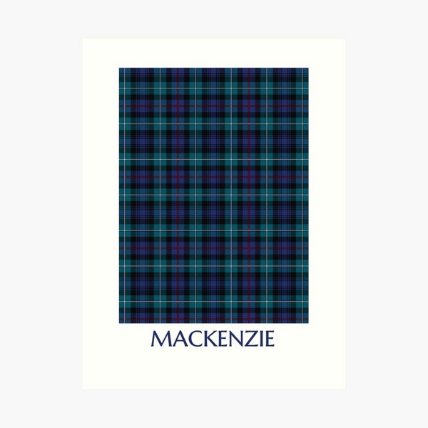 Clan Mackenzie Modern Tartan Print