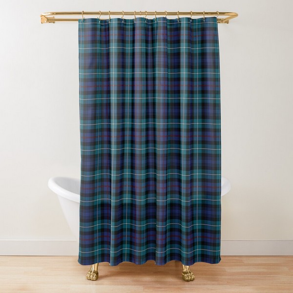 Clan Mackenzie Modern Tartan Shower Curtain