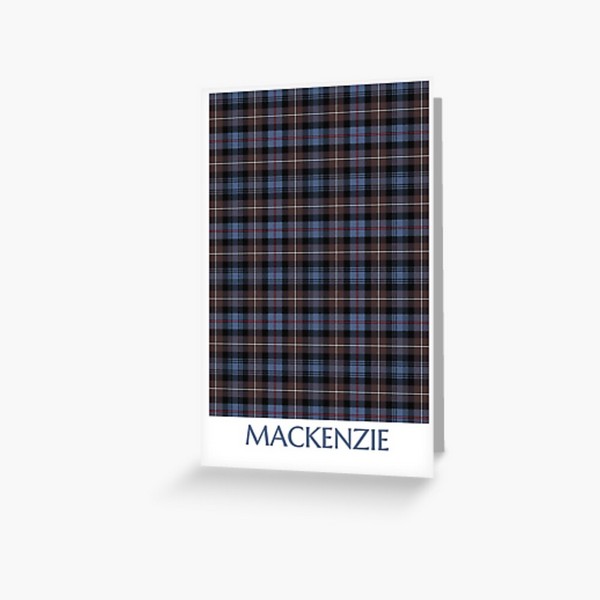 Clan Mackenzie Weathered Tartan Card