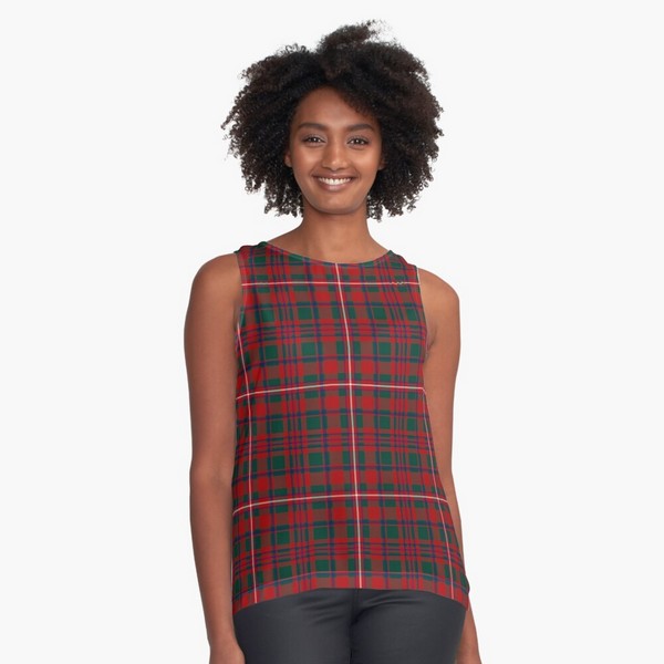 MacKinnon tartan sleeveless top