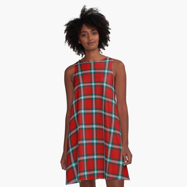 MacLaine tartan a-line dress