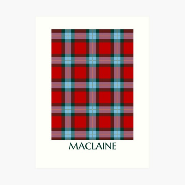 MacLaine tartan art print