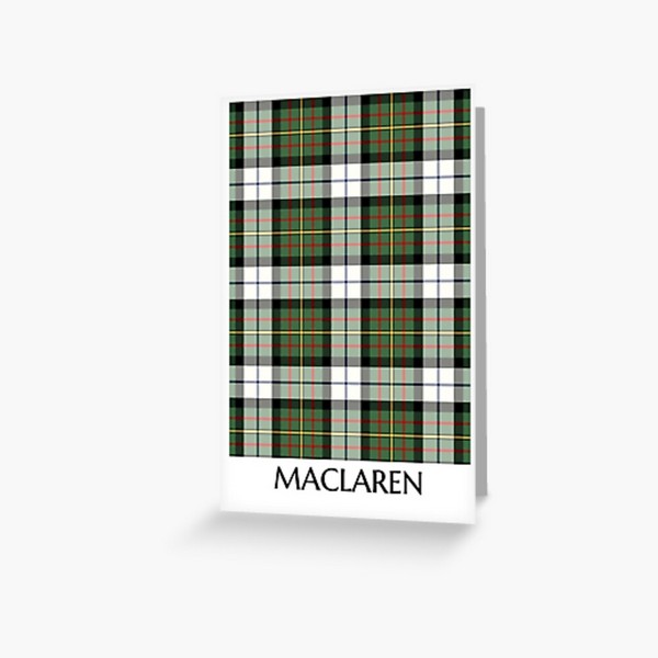 Clan MacLaren Dress Tartan Card