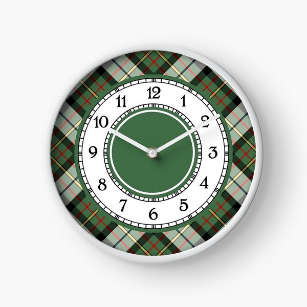 MacLaren Dress tartan wall clock