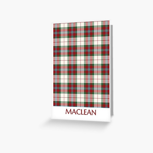 Clan MacLean Dress Tartan Card