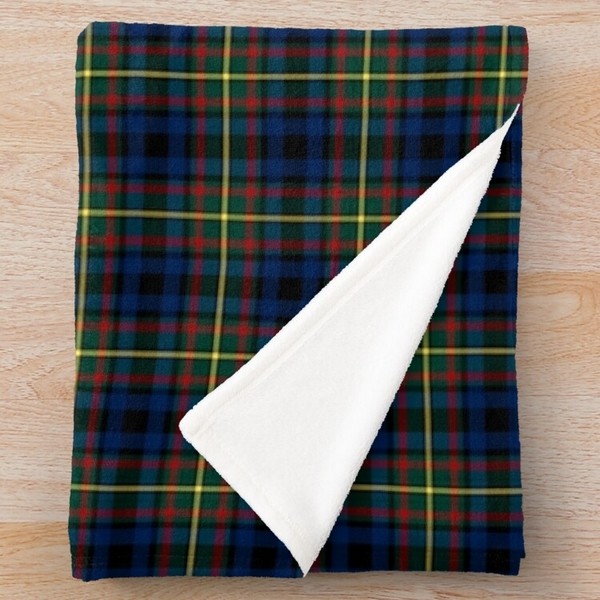 MacLeish tartan fleece throw blanket