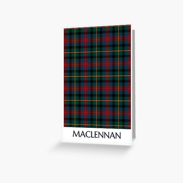 Clan MacLennan Tartan Card