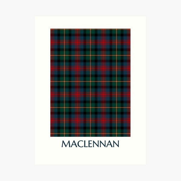 MacLennan tartan art print