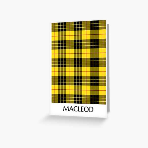 Clan MacLeod Tartan Card