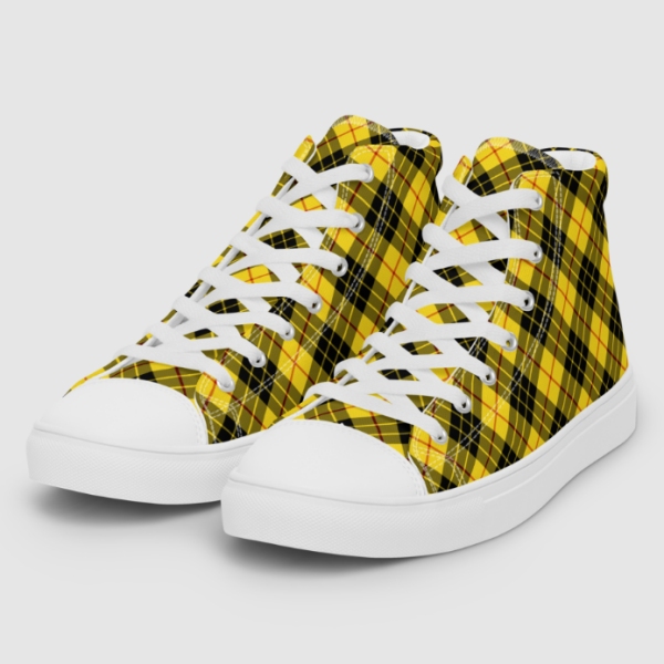 Clan MacLeod Tartan High Top Shoes