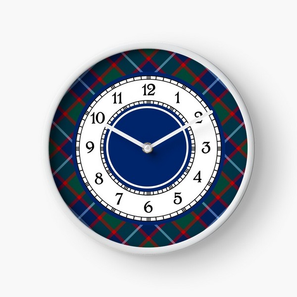 MacNab tartan wall clock