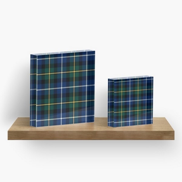 MacNeil tartan acrylic block