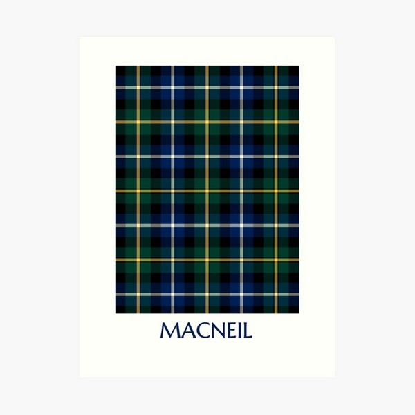 MacNeil tartan art print