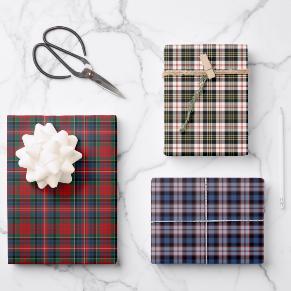 MacPherson tartan variations wrapping paper